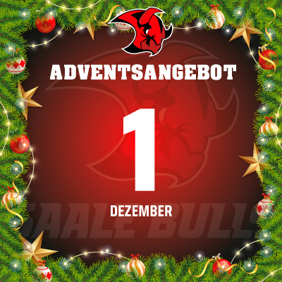 Adventsangebot am 01.12.2025 im Saale Bulls Onlineshop