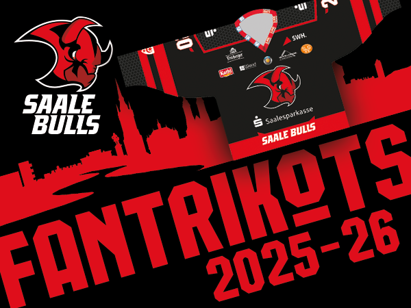 Fantrikots Saison 2025-26 der Saale Bulls