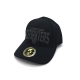 KSW Icefighters - Curved-Cap 3D Logo - schwarz - Ton in Ton - 58,5cm