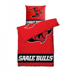 Saale Bulls - Bettwäsche Set - Rot - Logo