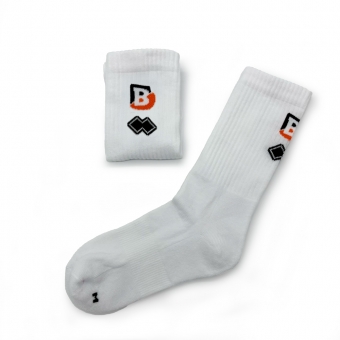 BR Volleys - Errea Volleyball Socken - weiß - B Logo - Gr. XL