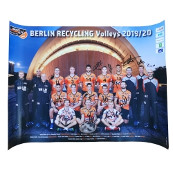 BR Volleys - Mannschaftsposter - 2019-20 - signiert