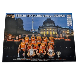 BR Volleys - Mannschaftsposter - 2020-21 - signiert