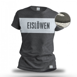 Dresdner Eislöwen - Puff-Druck - T-Shirt - Grau - Gr. S