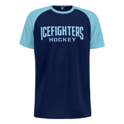 KSW Icefighters SDS - T-Shirt Raglan - navy - Schriftzug - M