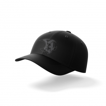Saale Bulls - Curved-Cap - black on black - Logo