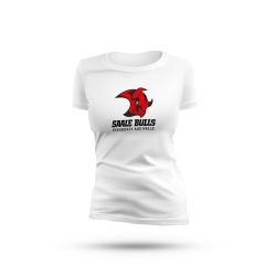 Saale Bulls - Frauen Logo T-Shirt - weiß
