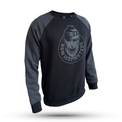 KSW Icefighters - Crewneck Raglan - Logo - black - Gr: S