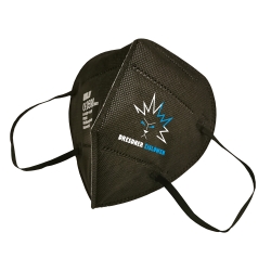 Dresdner Eislöwen  - FFP2 Maske - schwarz - Logo