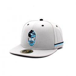 KSW Icefighters - ADULT Flat-Cap - Grey - Logo-Head - 58,5cm