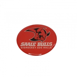 Saale Bulls - Doming Aufkleber - Logo - 45mm
