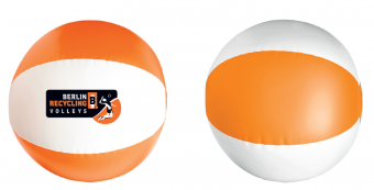 BR Volleys - Wasserball 25cm - weiss/orange